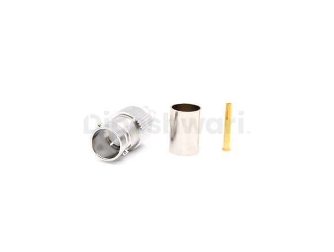 BNC 75ohm Female Crimp for RG59 cable connector