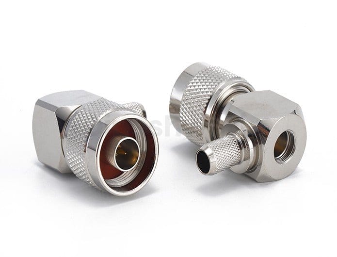 N Male Right Angle Crimp for 5D-FB Cable