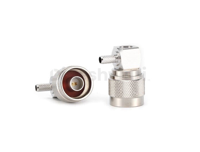 N Male Right Angle Crimp for RG58 Cable Connector