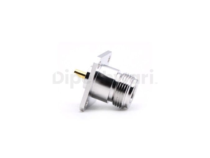 N Female 4Hole Flange Mounted Sq.25mm RF Connector