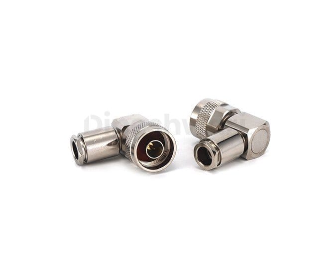 N Male Right Angle Clamp For LMR300 Cable Connector