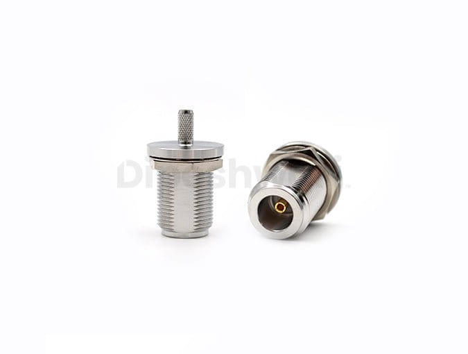 N Female Bulkhead Crimp for RG142/RG58/RG195