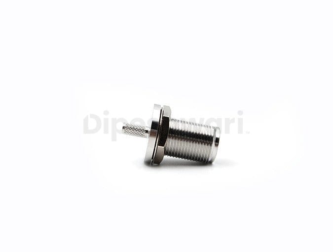 N Female Bulkhead Crimp for RG142/RG58/RG195