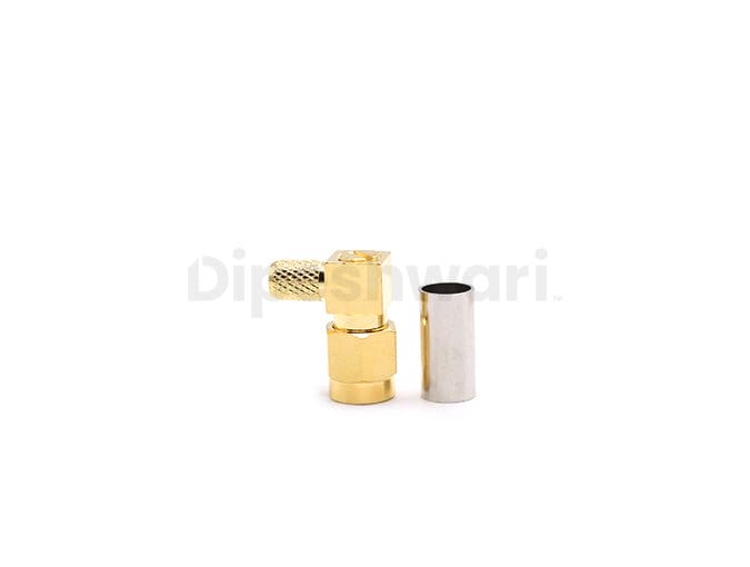 RPSMA Male Right Angle Crimp for RG142RG223