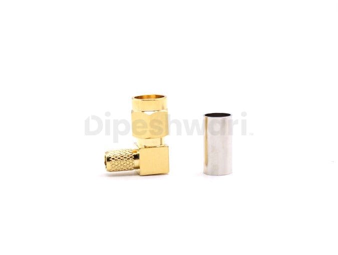 RPSMA Male Right Angle Crimp for RG142RG223
