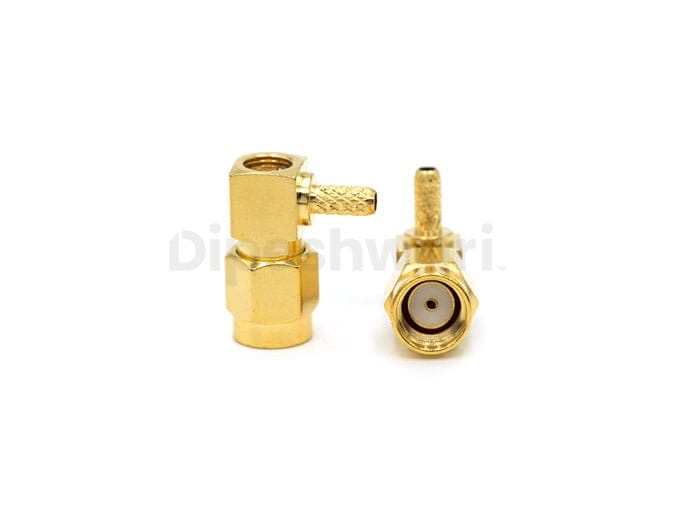 RPSMA male Right Angle Connector for RG316/RG174