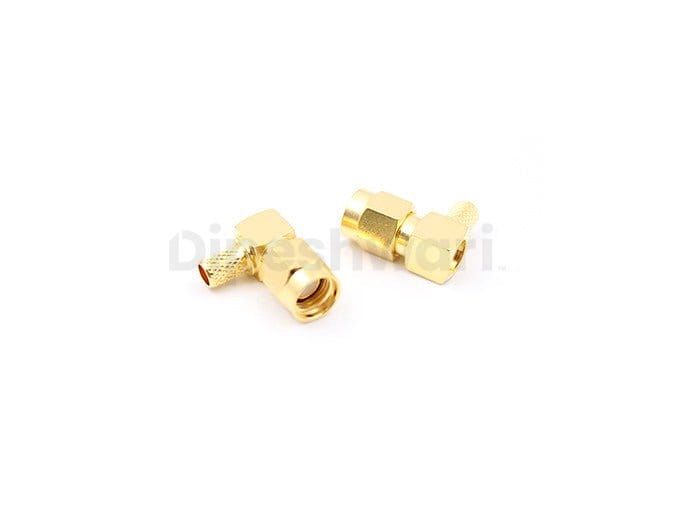 RPSMA Male Right Angle Crimp for RG58 Cable Connector