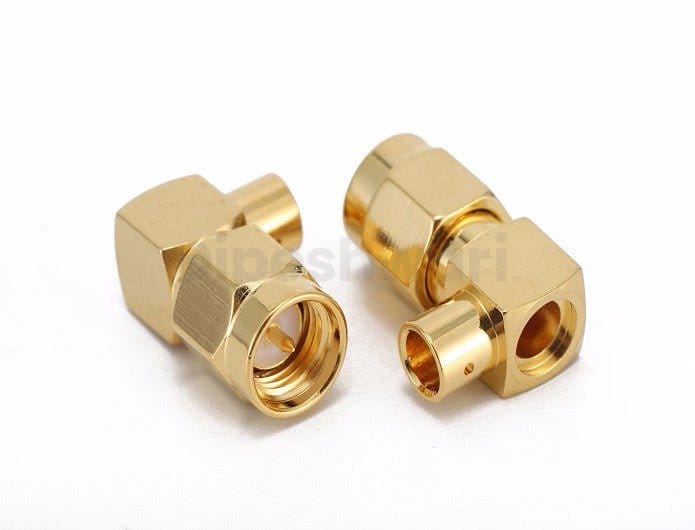 SMA Male Right Angle Connector for RG141 Cable