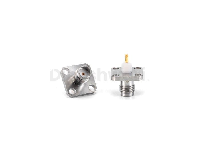 SS SMA Female 4Hole Flange Connector Terminal