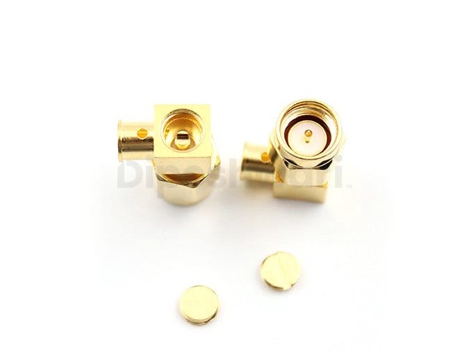SMA Male Right Angle Connector for RG141 Cable