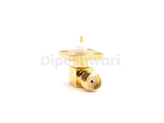 SMA Female Right Angle Flange Connector – Compact RF