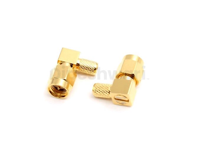 SMA Male Right Angle Crimp for RG142 Cable