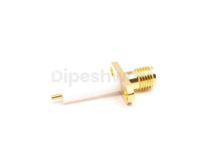 SMA Female 2 holes Flange Extended Teflon RF Connector