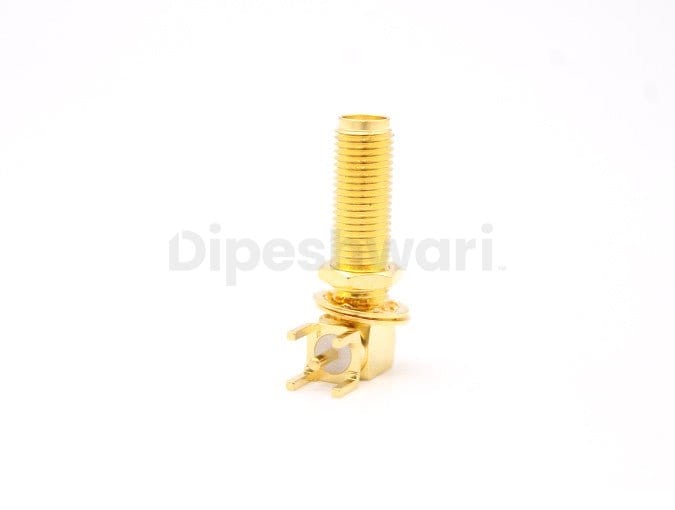 SMA Female Right Angle bulkhead PCB Mount RF Connector