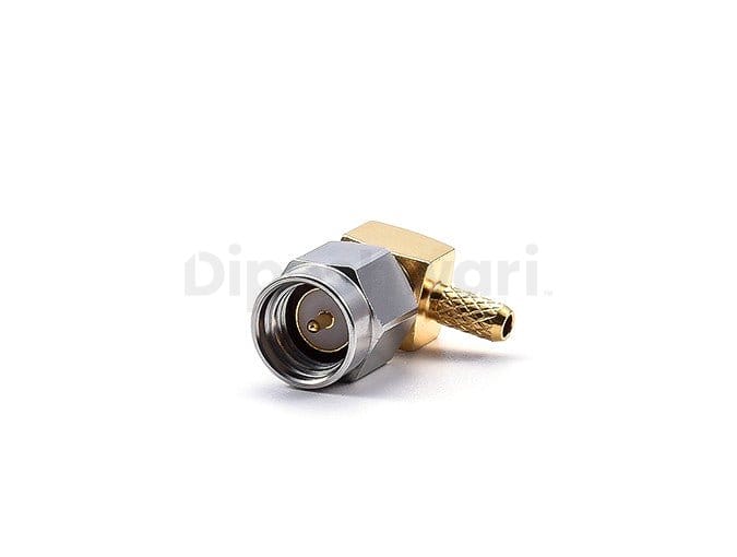 SS SMA Male Right Angle Connector for RG316 Cable