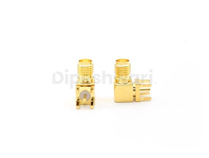 SMA Female Right Angle Connector for PCB Mount