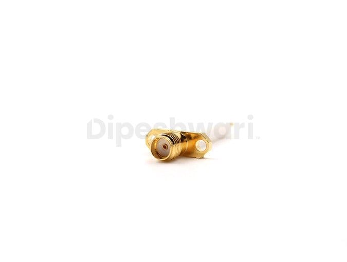 SMA Female 2 Holes Flange Extended Teflon Connector