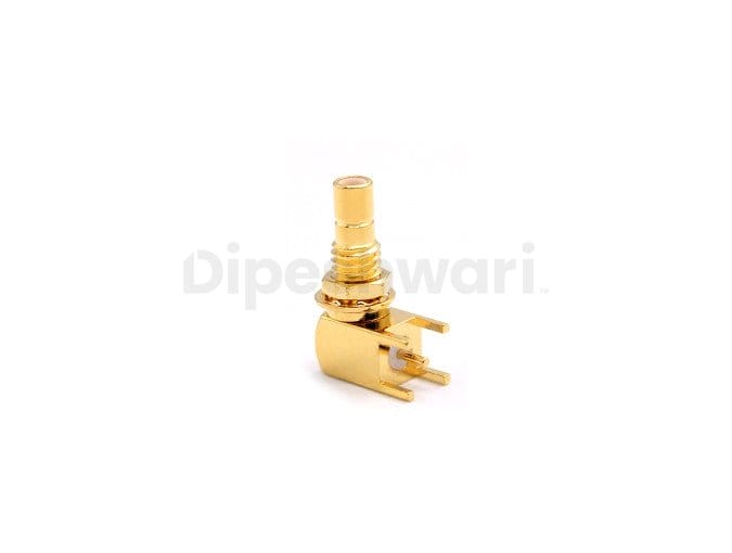 SMB Male Bulkhead Right Angle Connector for PCB