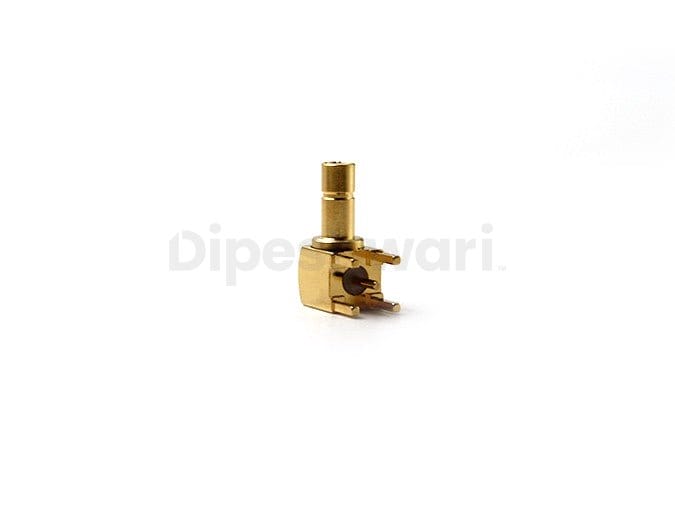 SMB Male Right Angle PCB Connector 50 Ohm RF Plug