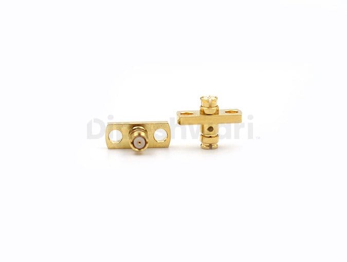 SMP Female to Female Flange Adapter, RF Coax Connector