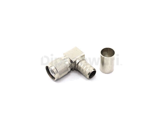 TNC Male Right Angle Connector for RG59 Cable