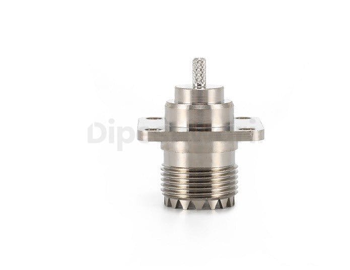 UHF Female 4Hole Flange Connector for RG316 Cable