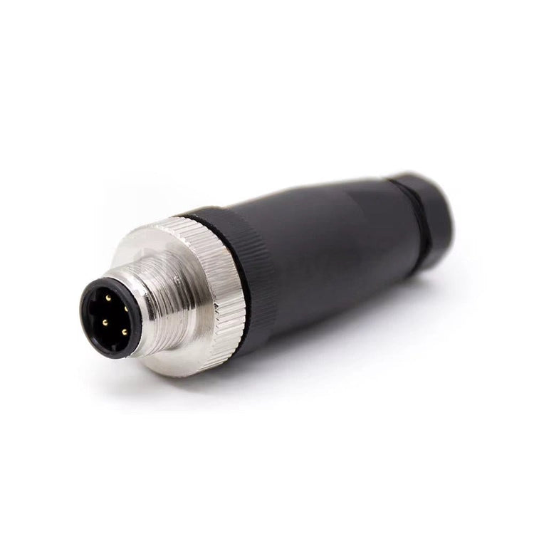 4-pin M12 D-Coded Male Connector PVC