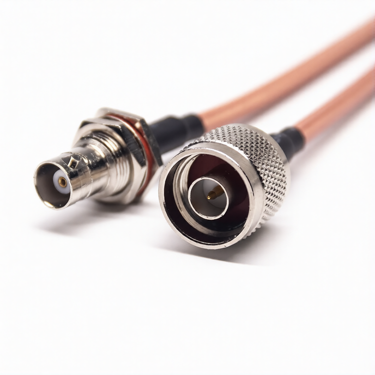 N Male to BNC Female Bulkhead RG142 Cable Assemblies