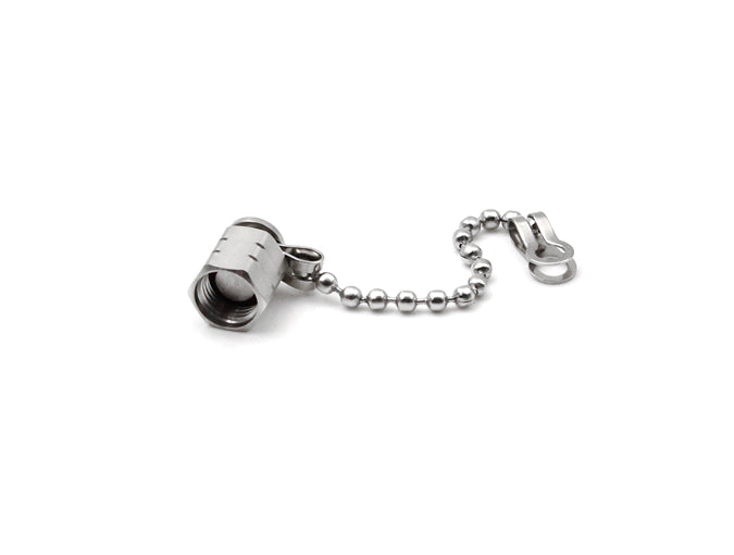 SMA Male Cap with Chain | Protective RF Dust Cap