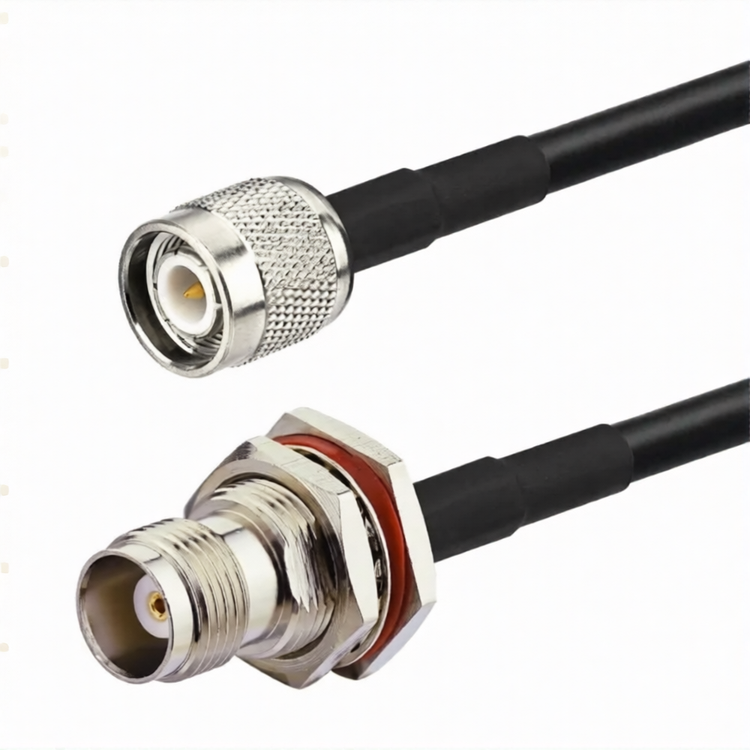 TNC Male to TNC Female Bulkhead LMR200 Cable Assemblies