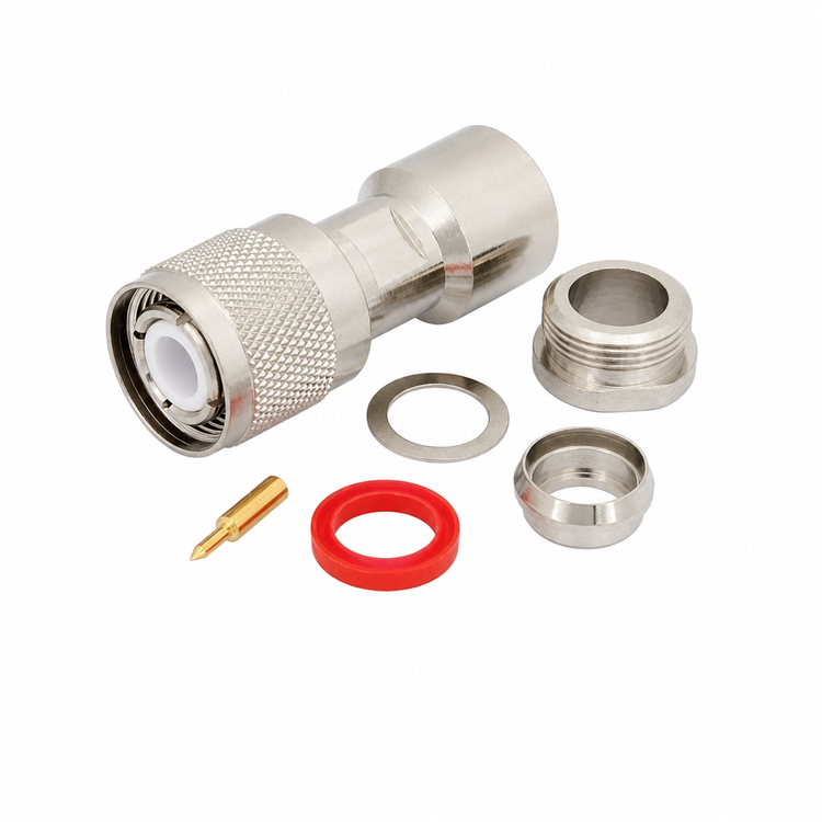 HN Male Clamp for RG393 Cable | Reliable RF Connector