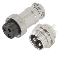 GX16 3Pin Metal Round Shell Connector