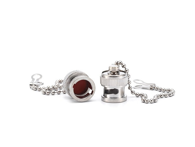 BNC Male Dust Cap with Chain for Secure Protection