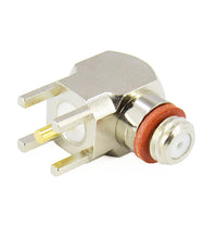 10-32 Microdot female Right Angle PCB Mount Connector