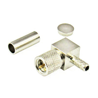 10-32 Microdot Plug right angle Crimp for RG174 Cable