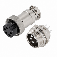 GX16 5Pin Metal Round Shell Connector