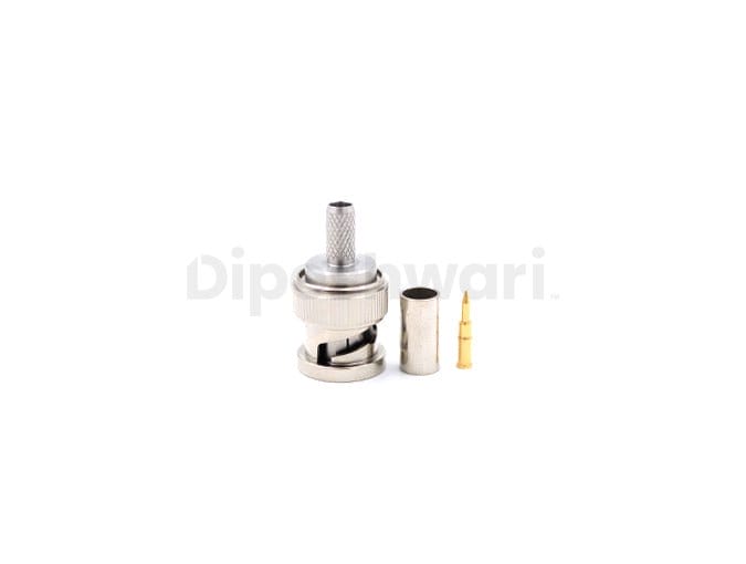 BNC Male Crimp for RG58 Cable connector, 3-piece