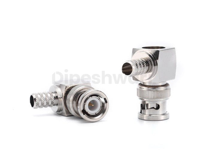 BNC Male Right Angle Crimp for RG58 Cable