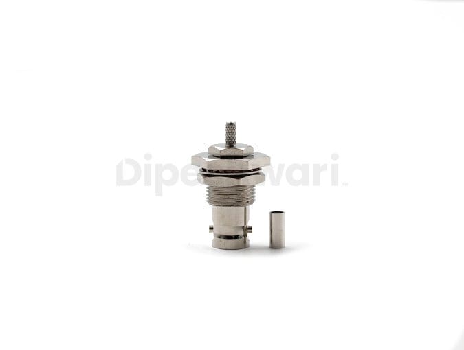 BNC Female Bulkhead Crimp for RG316 Cable Connector