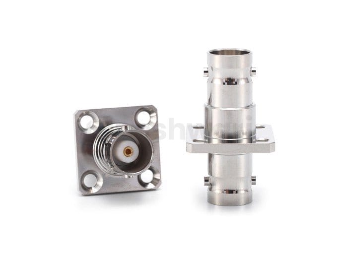 BNC Female to Female 4Hole Flange Mounted Adapter