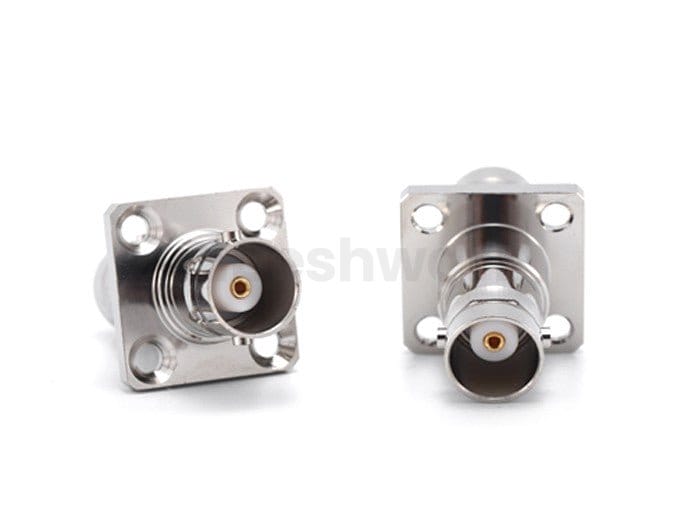 BNC Female to Female 4Hole Flange Mounted Adapter