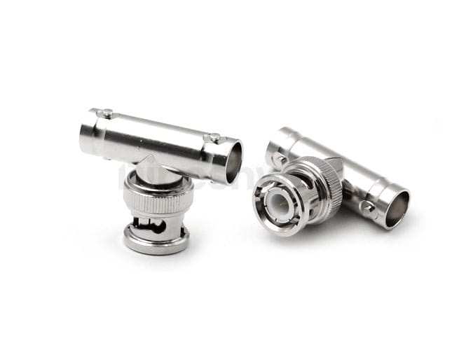 TEE BNC Male Female Female Adapter for RF & Video