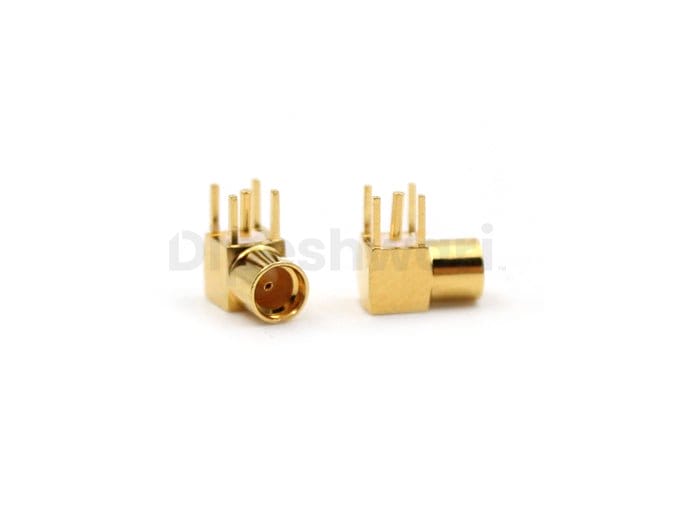 MCX Female Right Angle PCB Mount Connector