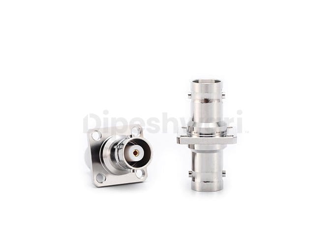 MHV Female to MHV Female 4Hole Flange Panel Adapter