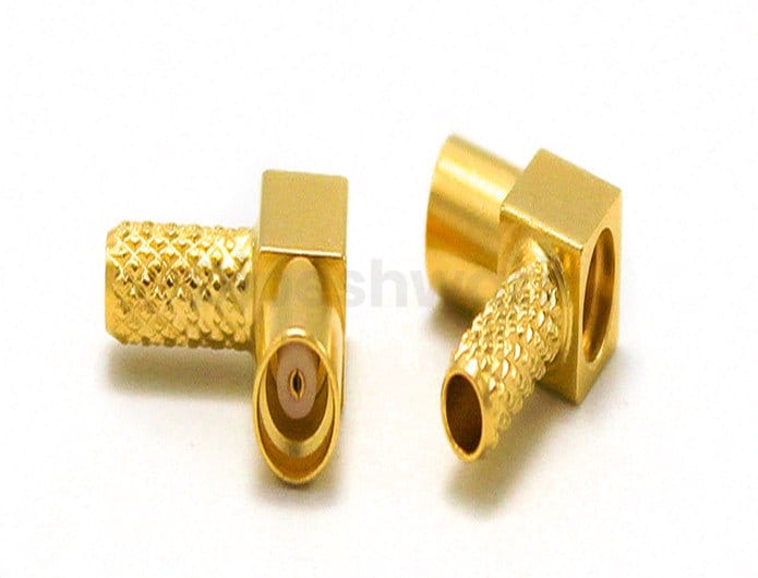 MMCX female Right Angle Crimp RG 316 Cable Connector