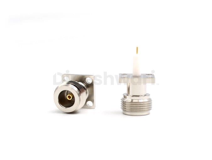 N Female 4Hole Flange Mounted Sq.17.5mm RF Connector