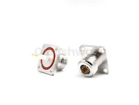 N Female 4Hole Flange Mounted Sq.25mm Long Teflon