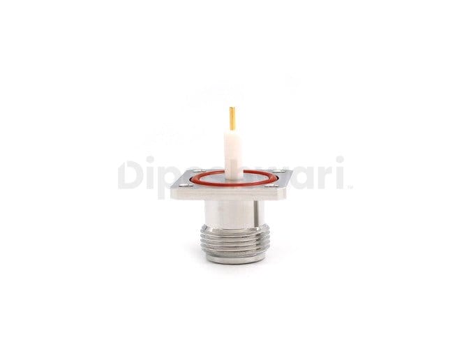 N Female 4Hole Flange Mounted Sq.25mm Long Teflon