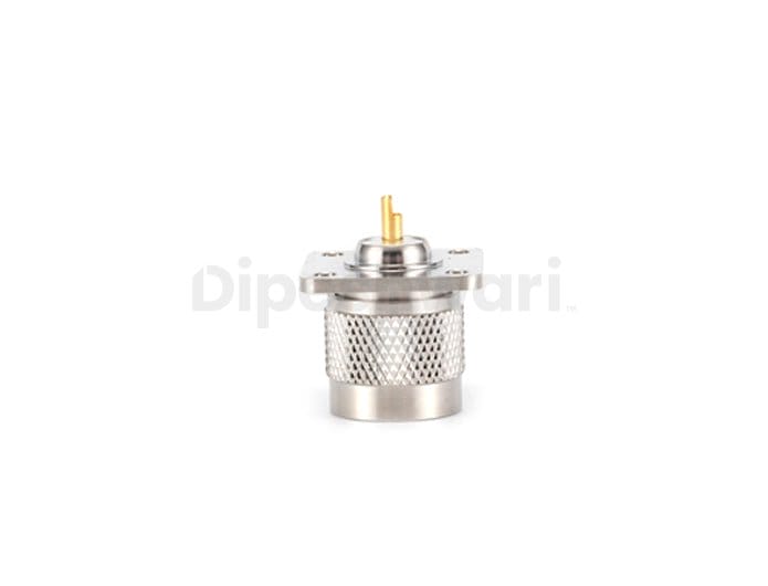 N Male 4Holes Flange Terminal RF Panel Connector