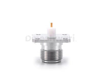 N Female 4Holes Flange Mounted Sq.25mm RF Connector